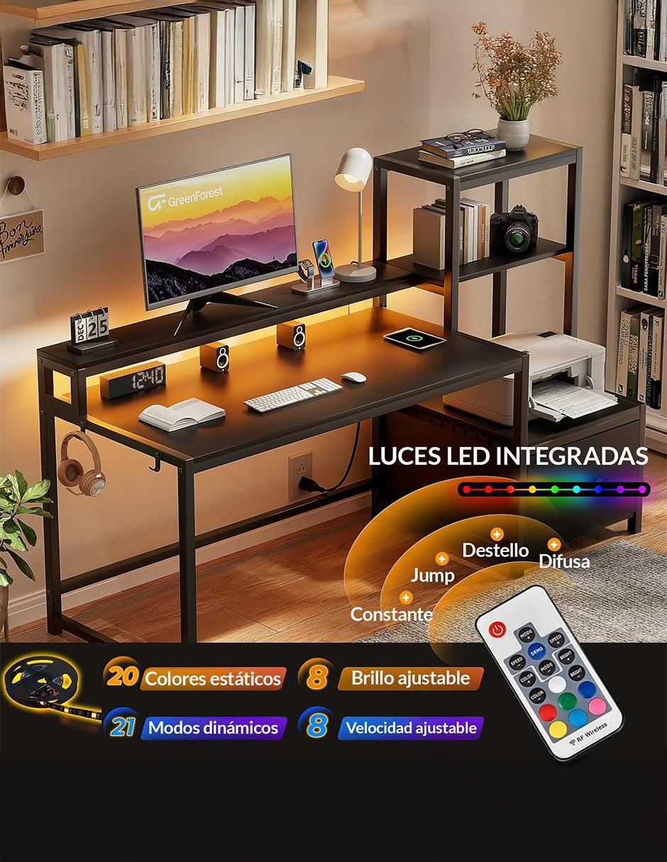 Escritorio armable Zeni Bossa de MDF