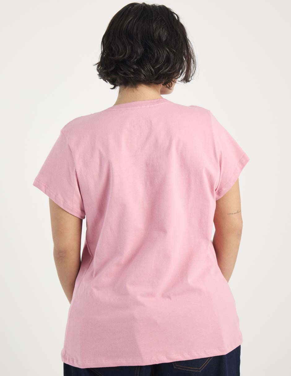 Playera manga corta cuello redondo para mujer 2