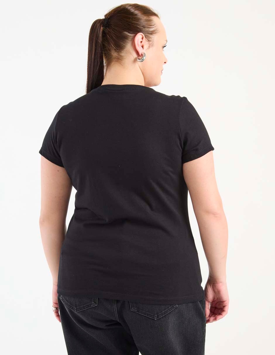 Playera manga corta cuello redondo mujer