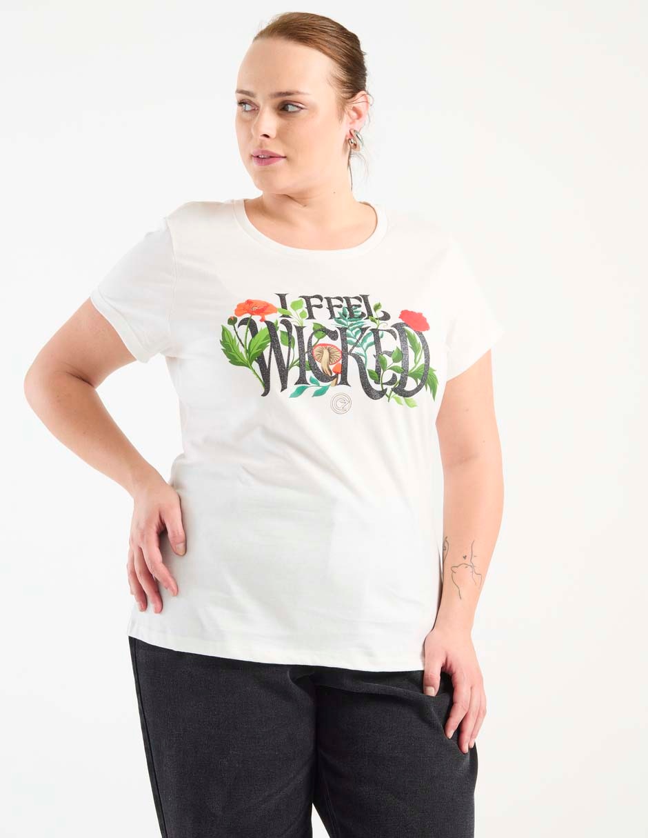 Playera manga corta cuello redondo para mujer Playera manga corta cuello redondo para mujer