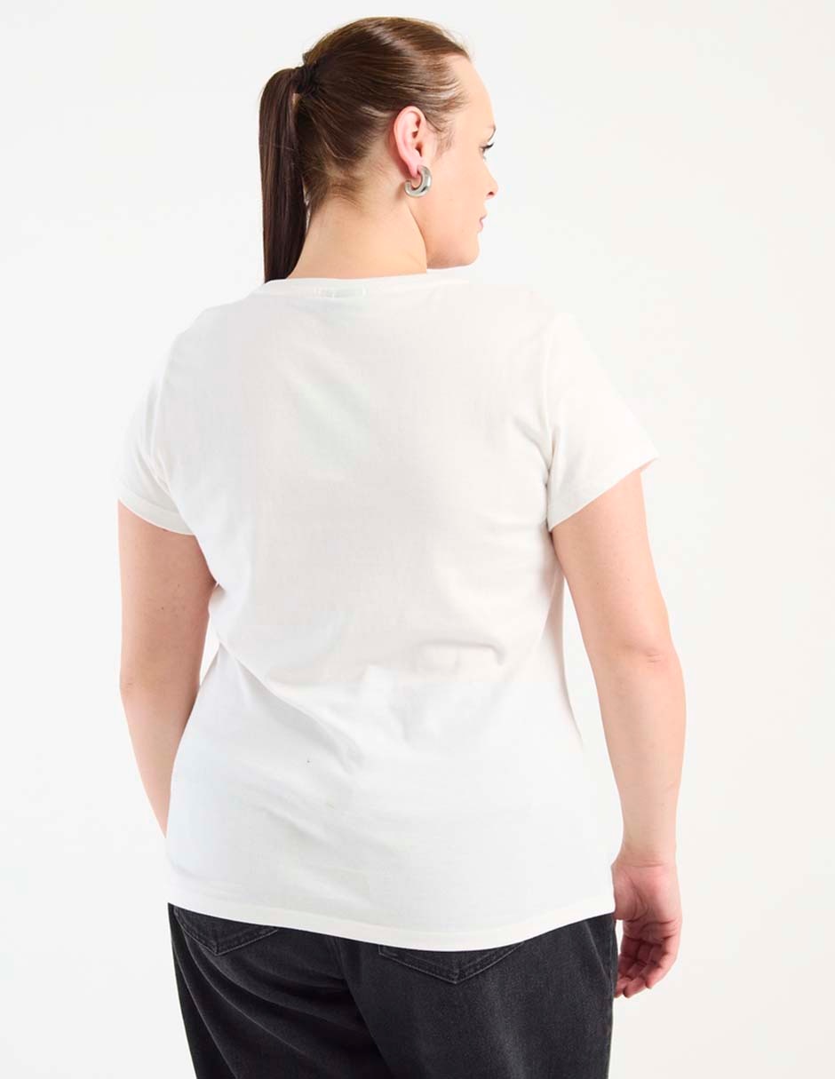 Playera manga corta Tee Bar cuello redondo para mujer