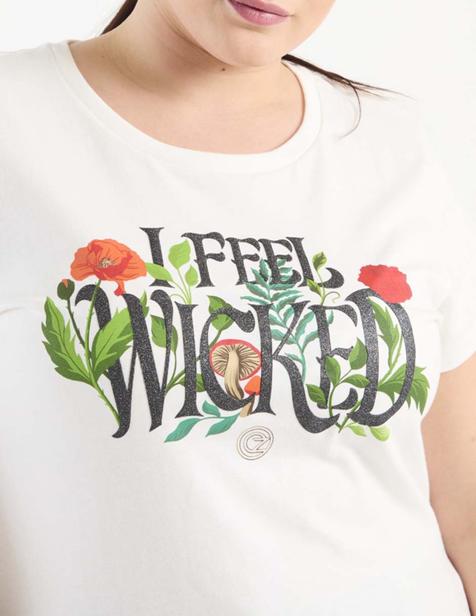 Playera manga corta Tee Bar cuello redondo para mujer