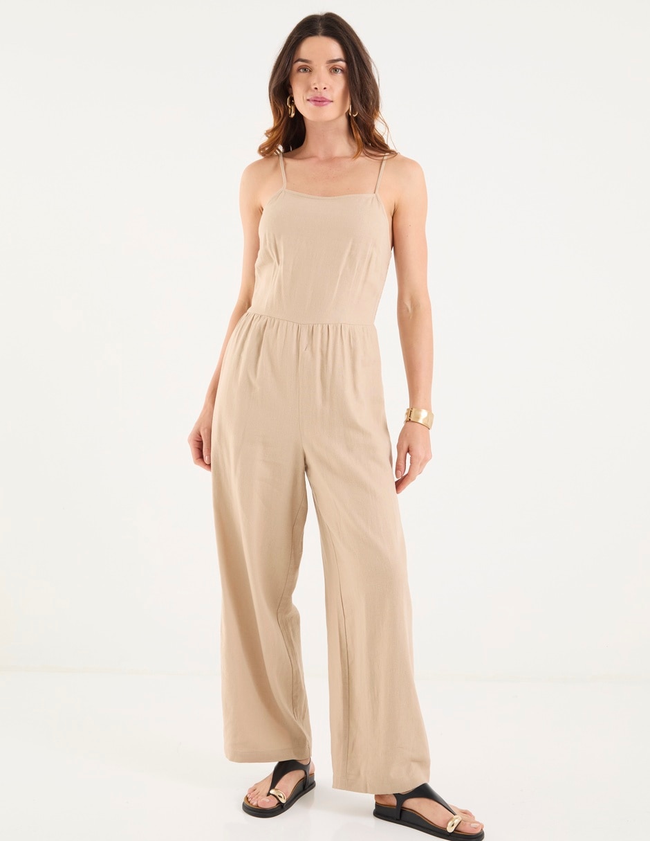 Jumpsuit Petite Studio de lino para mujer