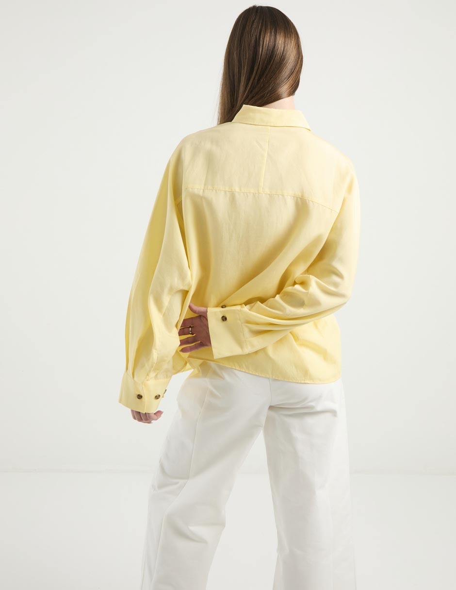 Blusa Kur.Kuma manga larga para mujer
