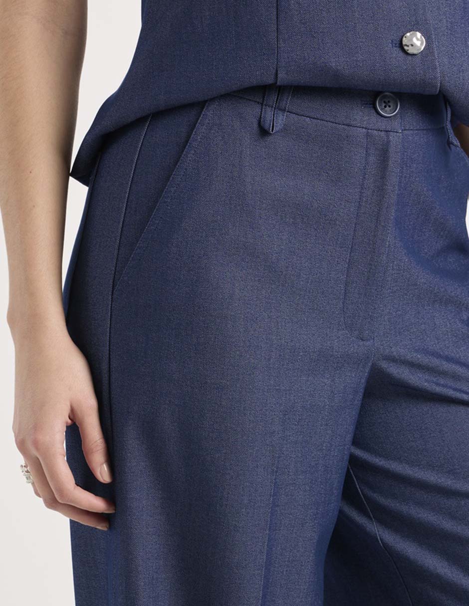 Pantalón coulotte amplio para mujer 7