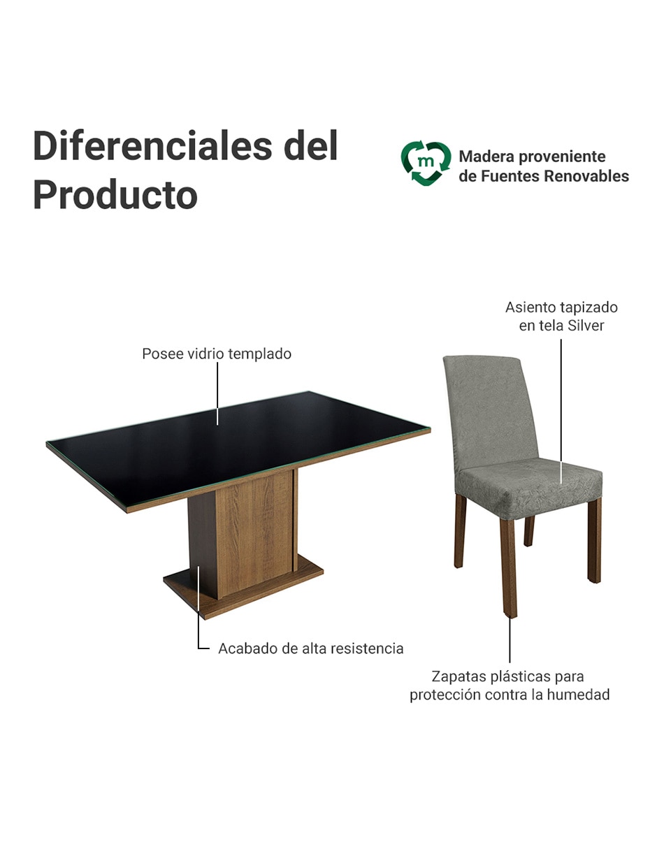 Comedor alexis para 6 personas