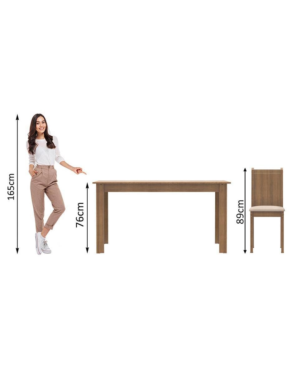 Comedor Rute Madesa para 4 personas