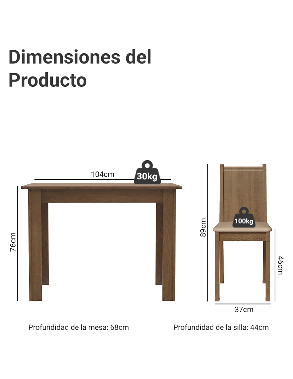 Comedor rute para 4 personas