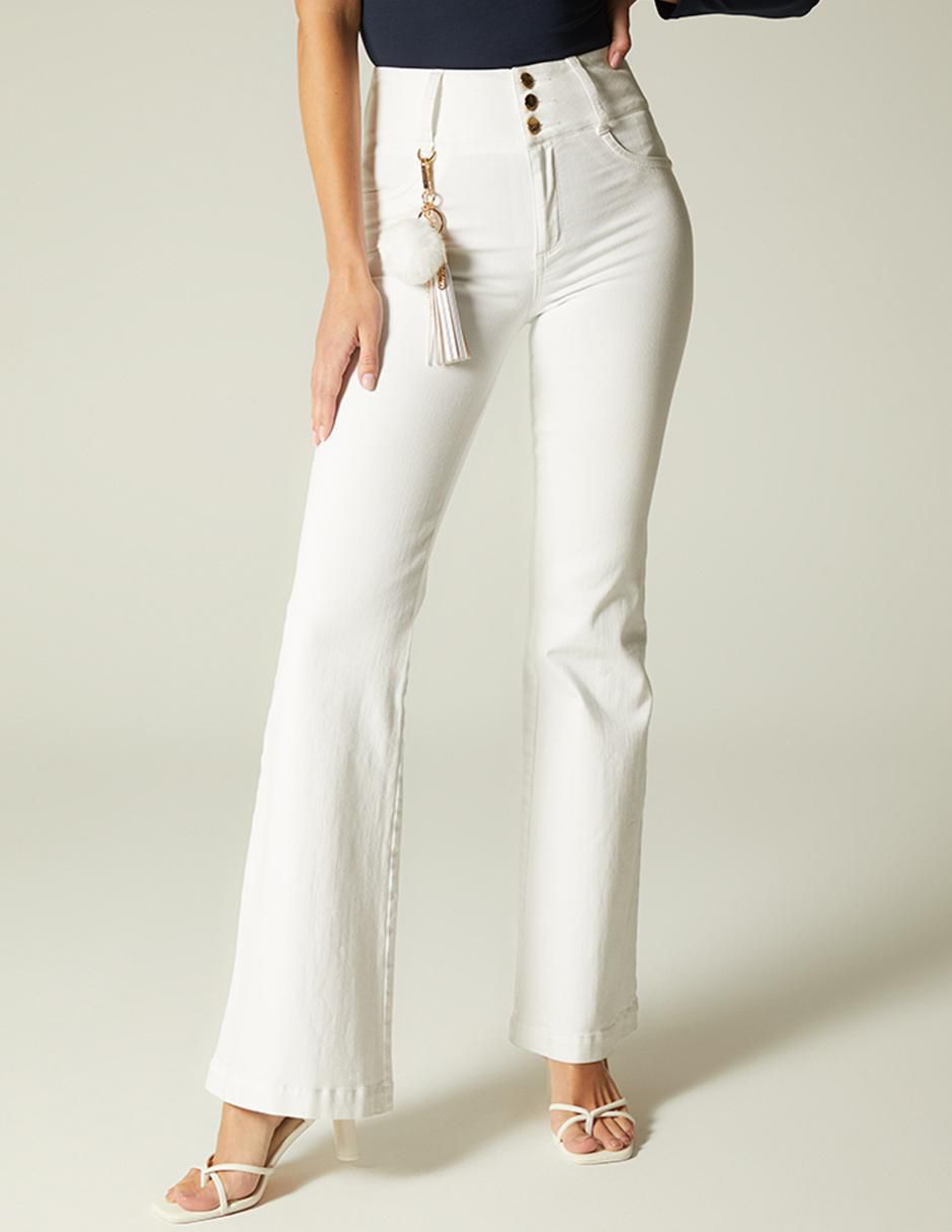 Jeans campana Studio F corte cintura para mujer