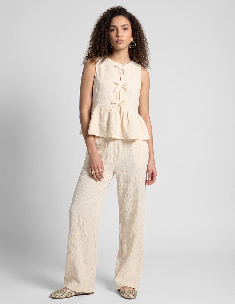 Blusa Now & Then sin manga para mujer