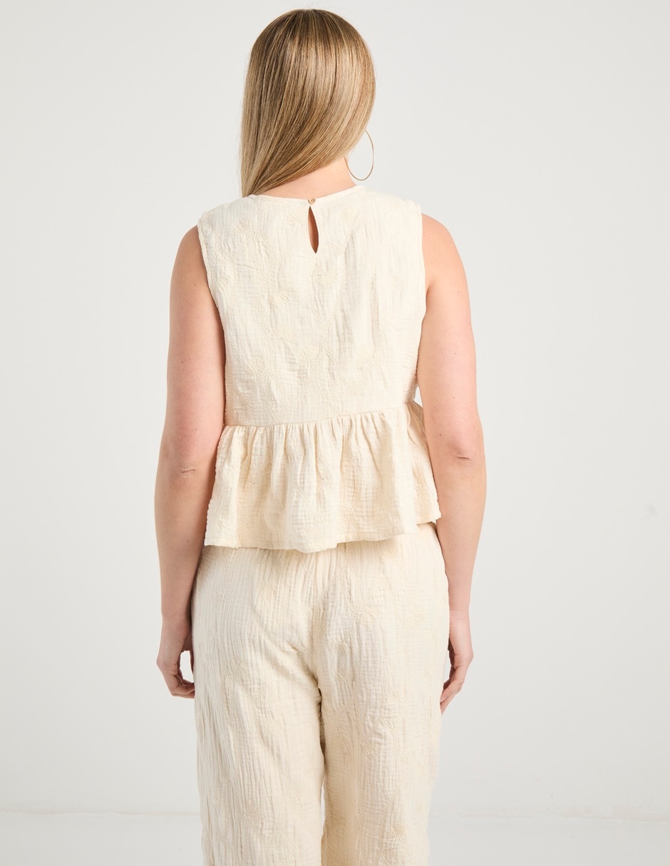 Blusa Now & Then sin manga para mujer