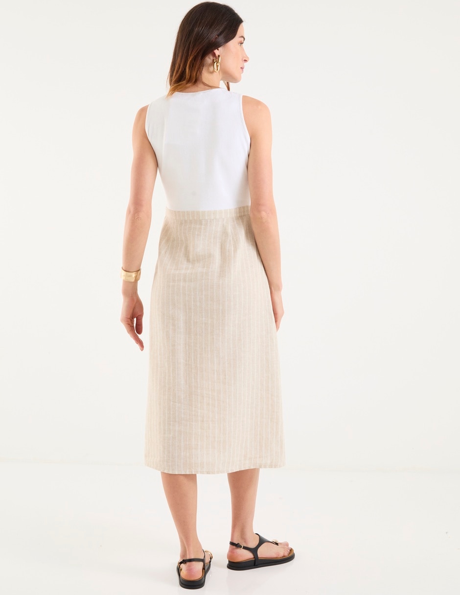 Vestido midi casual Map para mujer