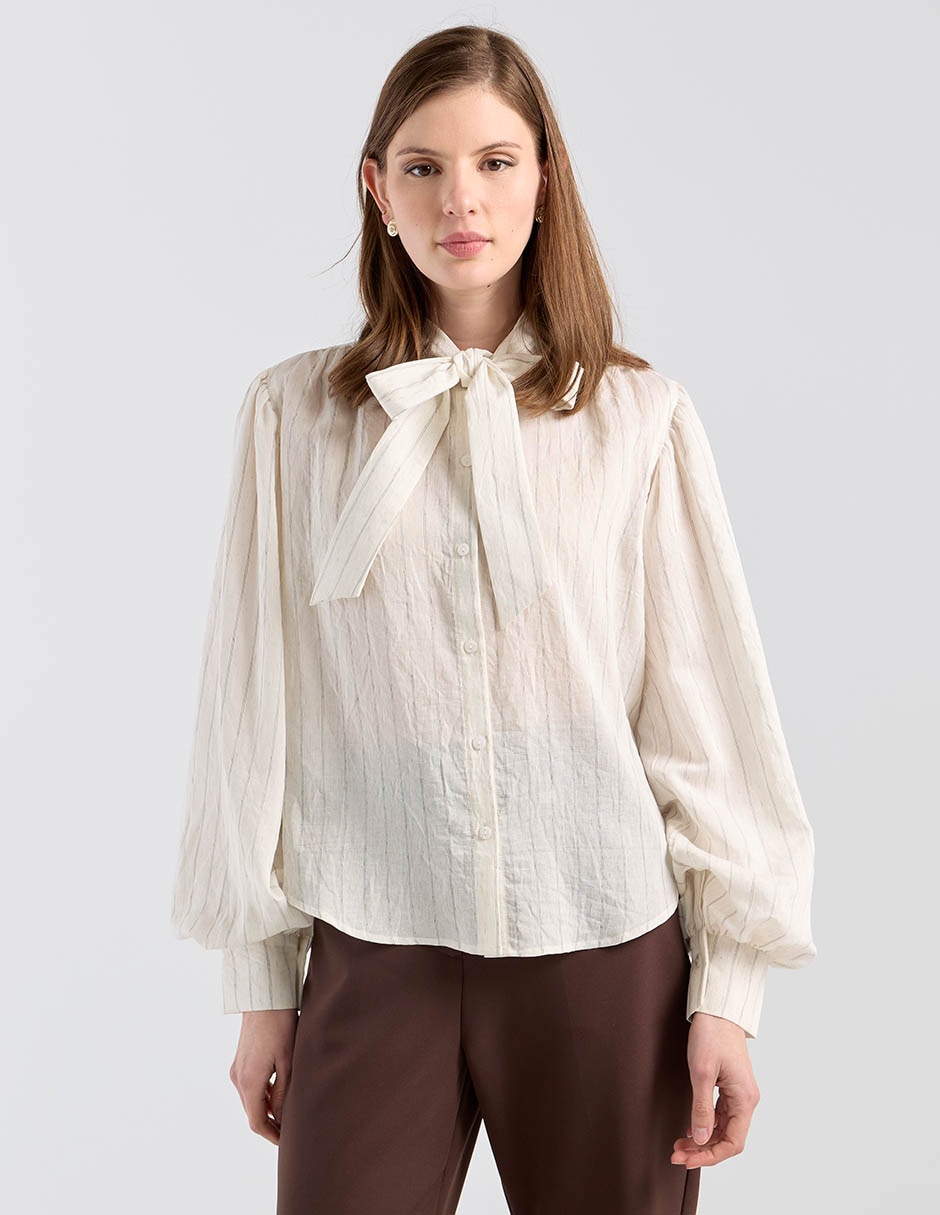 Blusa manga larga para mujer