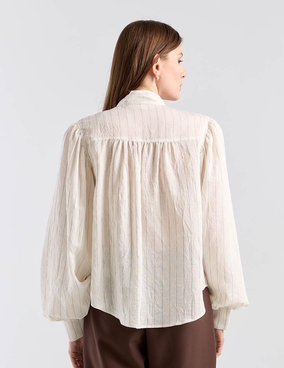 Blusa manga larga para mujer
