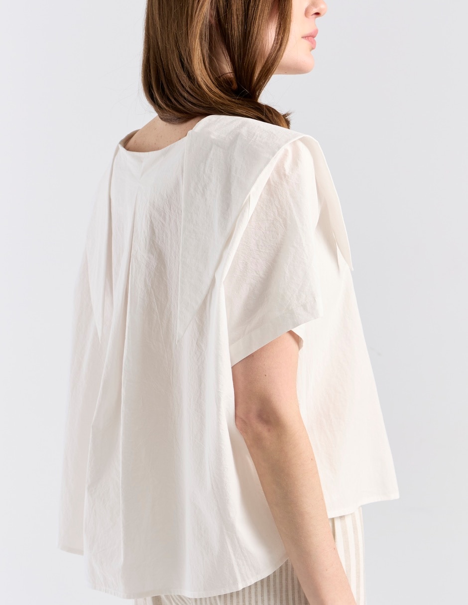 Blusa Kur.Kuma manga corta para mujer