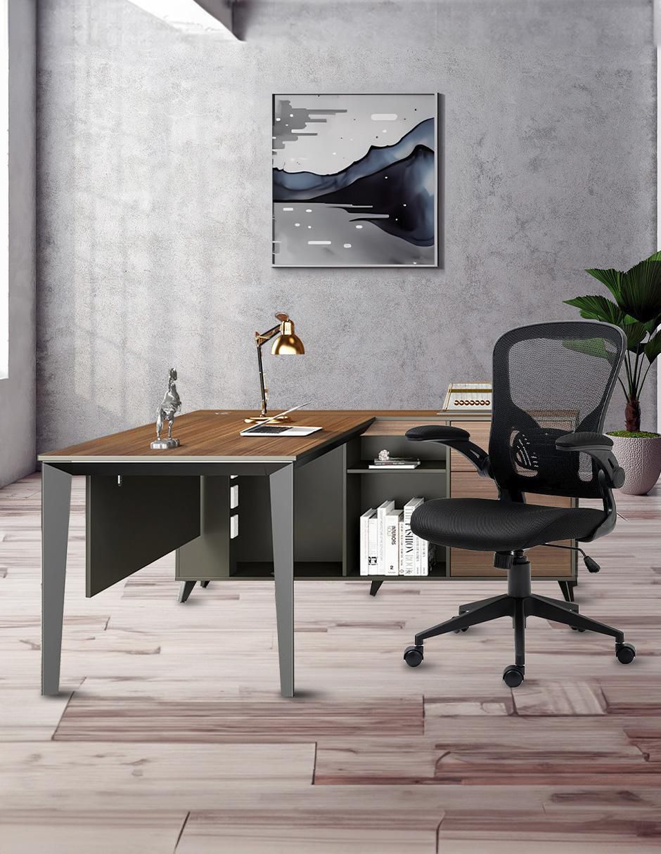 Escritorio armable Lateral Cracovia 160 de melamina 7