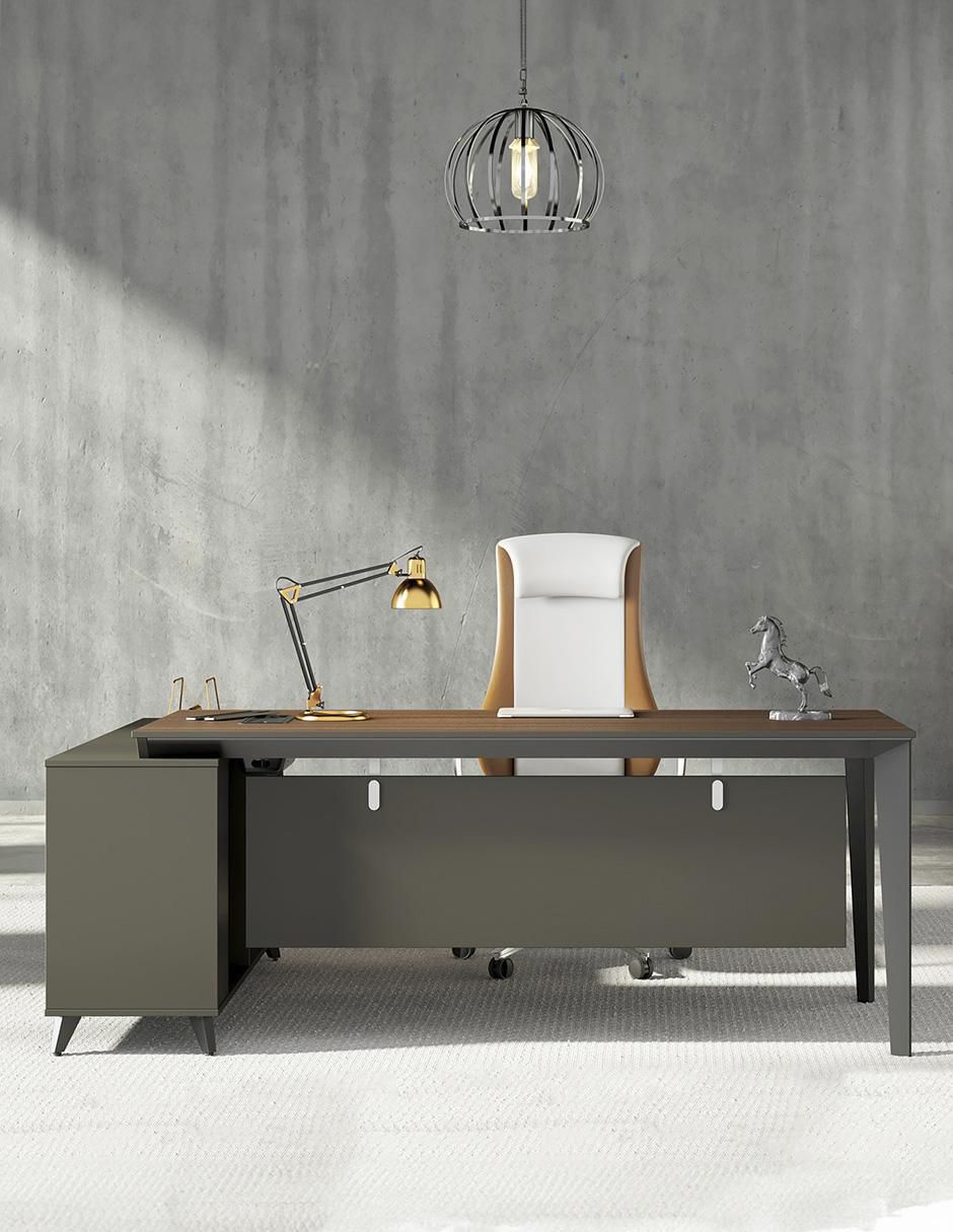 Escritorio armable Lateral Cracovia 160 de melamina 9