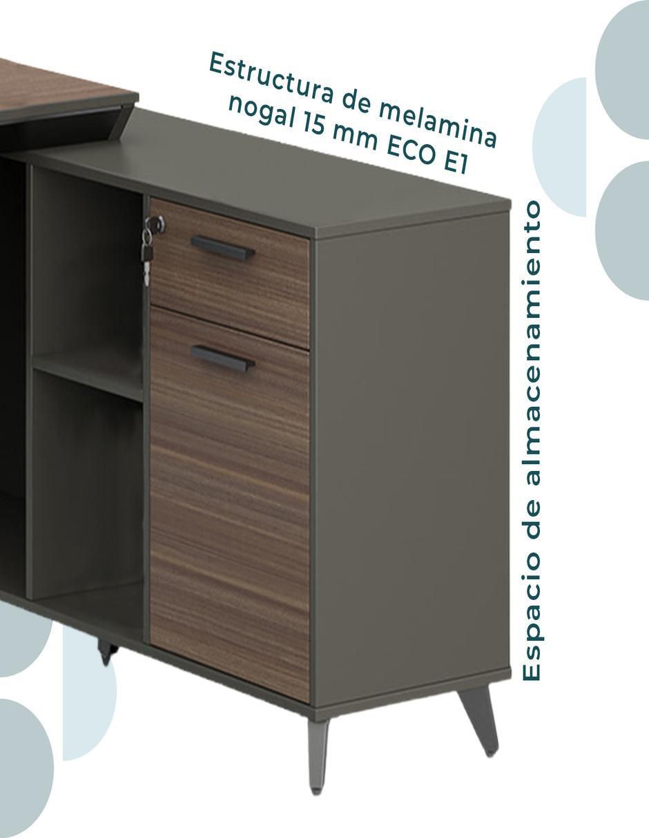 Escritorio armable Cracovia de melamina 6