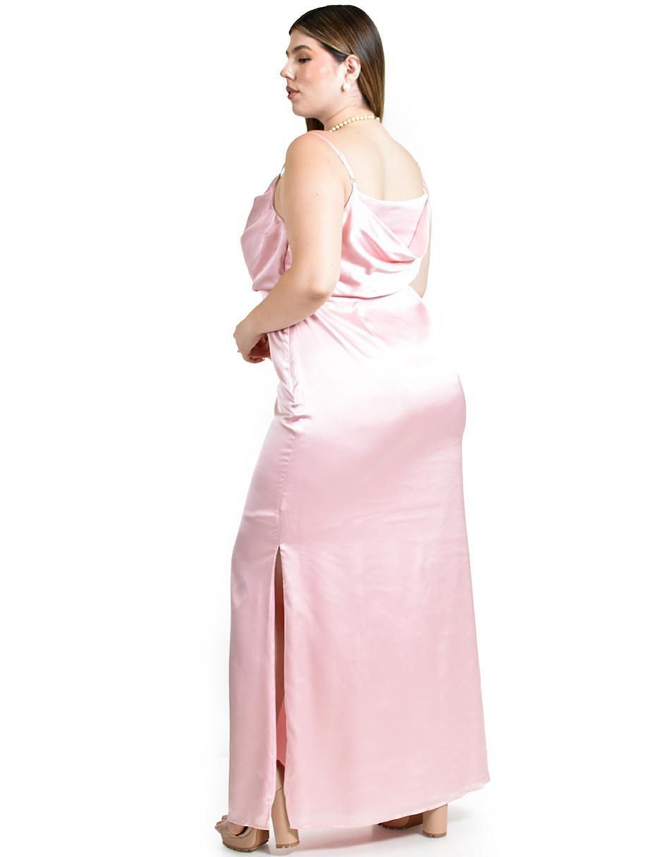 Vestido maxi de fiesta escote Cuadrado
