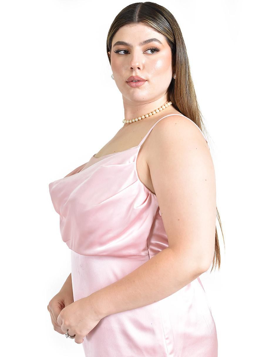 Vestido maxi de fiesta escote Cuadrado