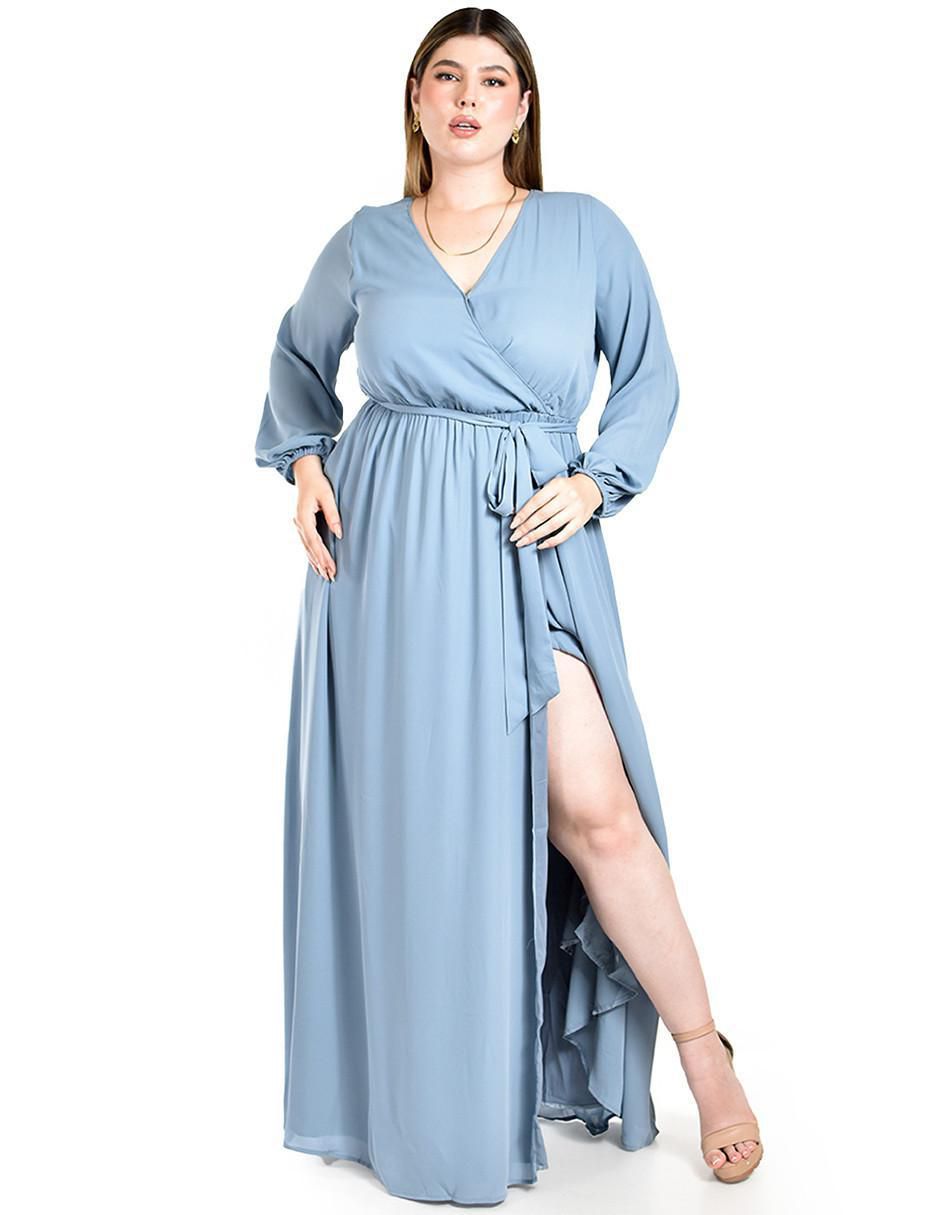 Vestido maxi de fiesta escote V Vestido maxi de fiesta escote V