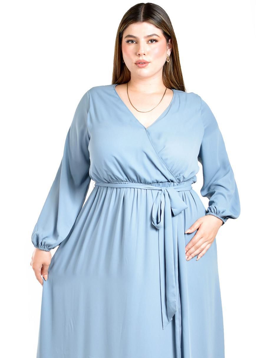 Vestido maxi de fiesta escote V