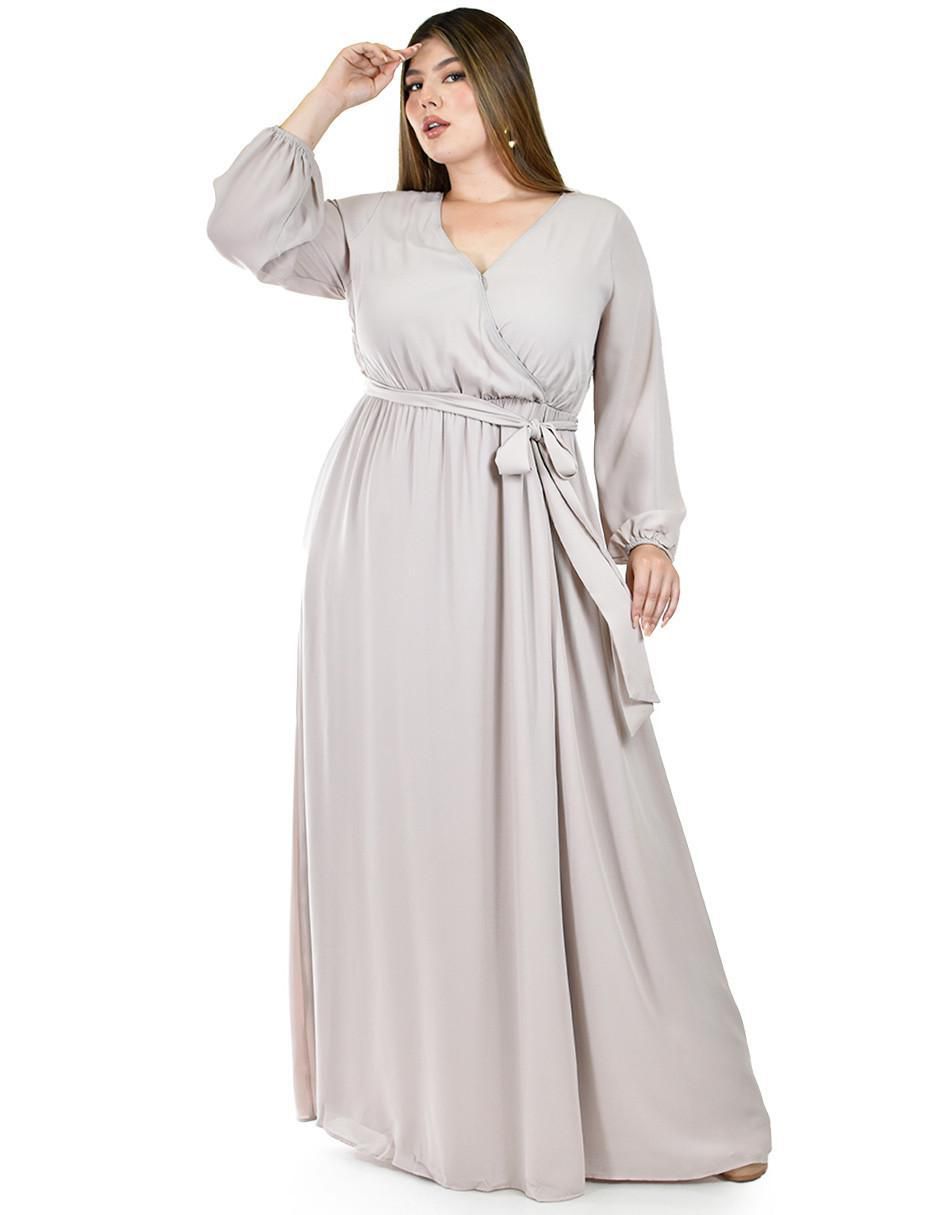 Vestido maxi de fiesta escote V Vestido maxi de fiesta escote V