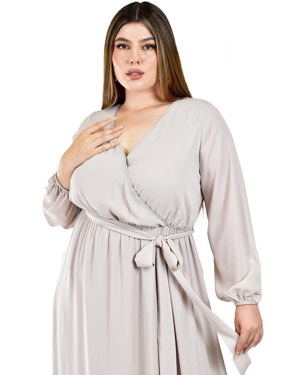 Vestido maxi de fiesta escote V