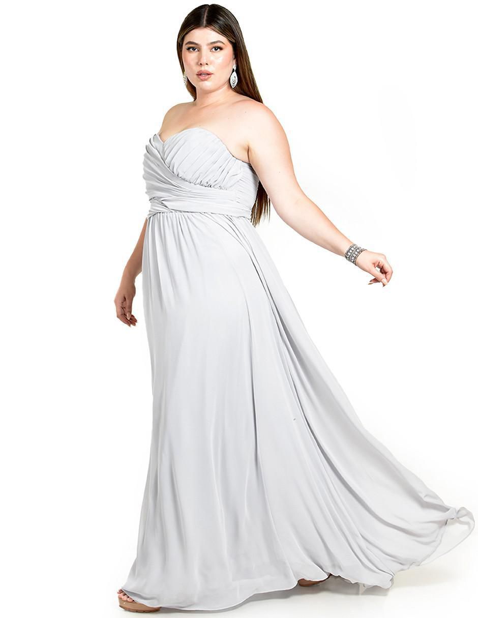 Vestido maxi de fiesta escote Corazón 6