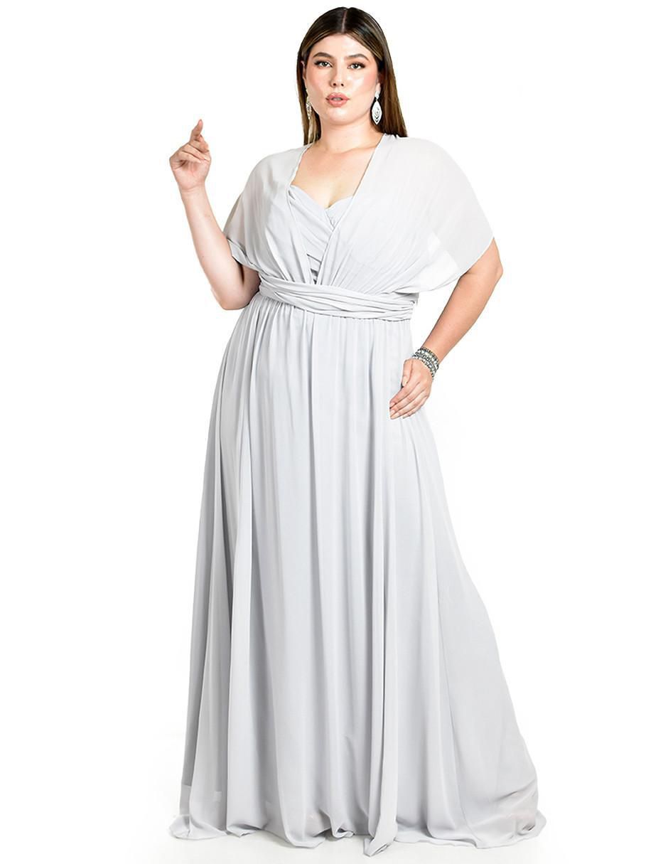 Vestido maxi de fiesta escote Corazón