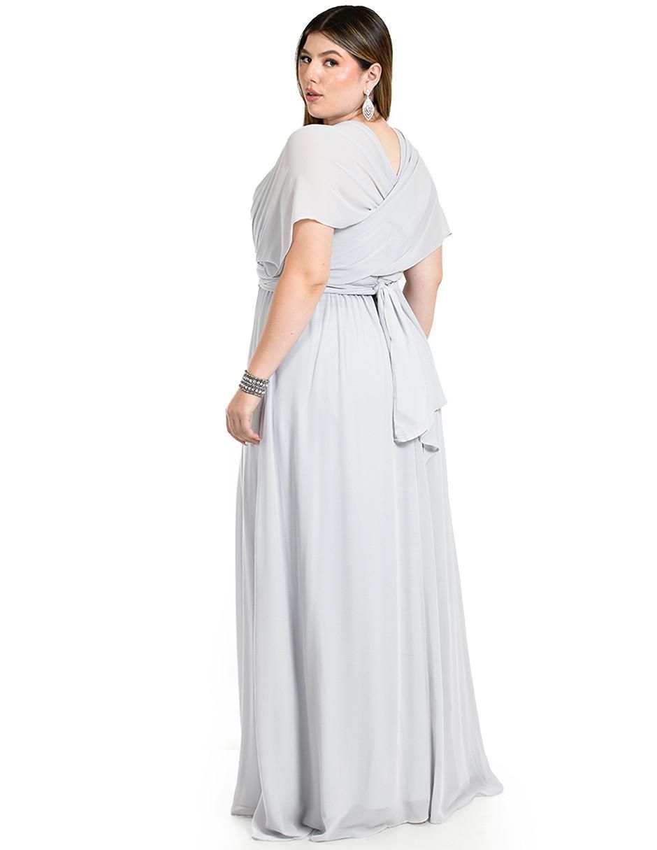 Vestido maxi de fiesta escote Corazón