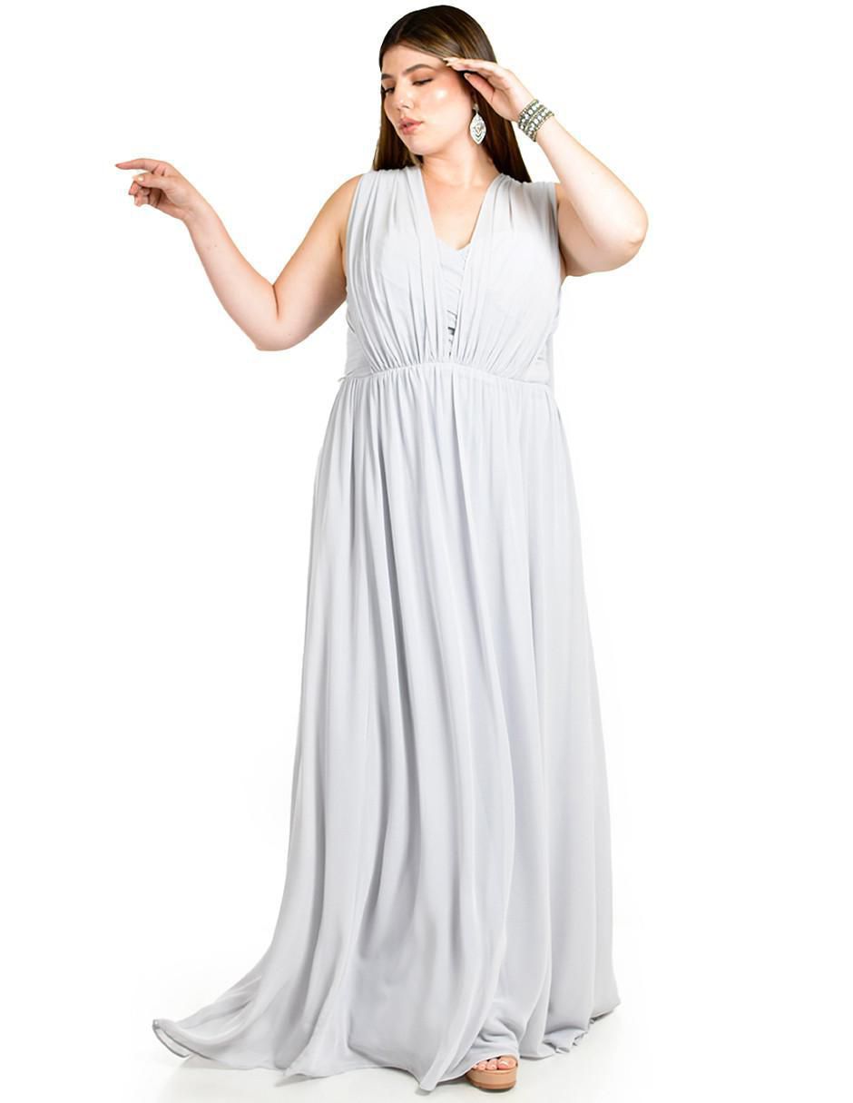 Vestido maxi de fiesta escote Corazón 7