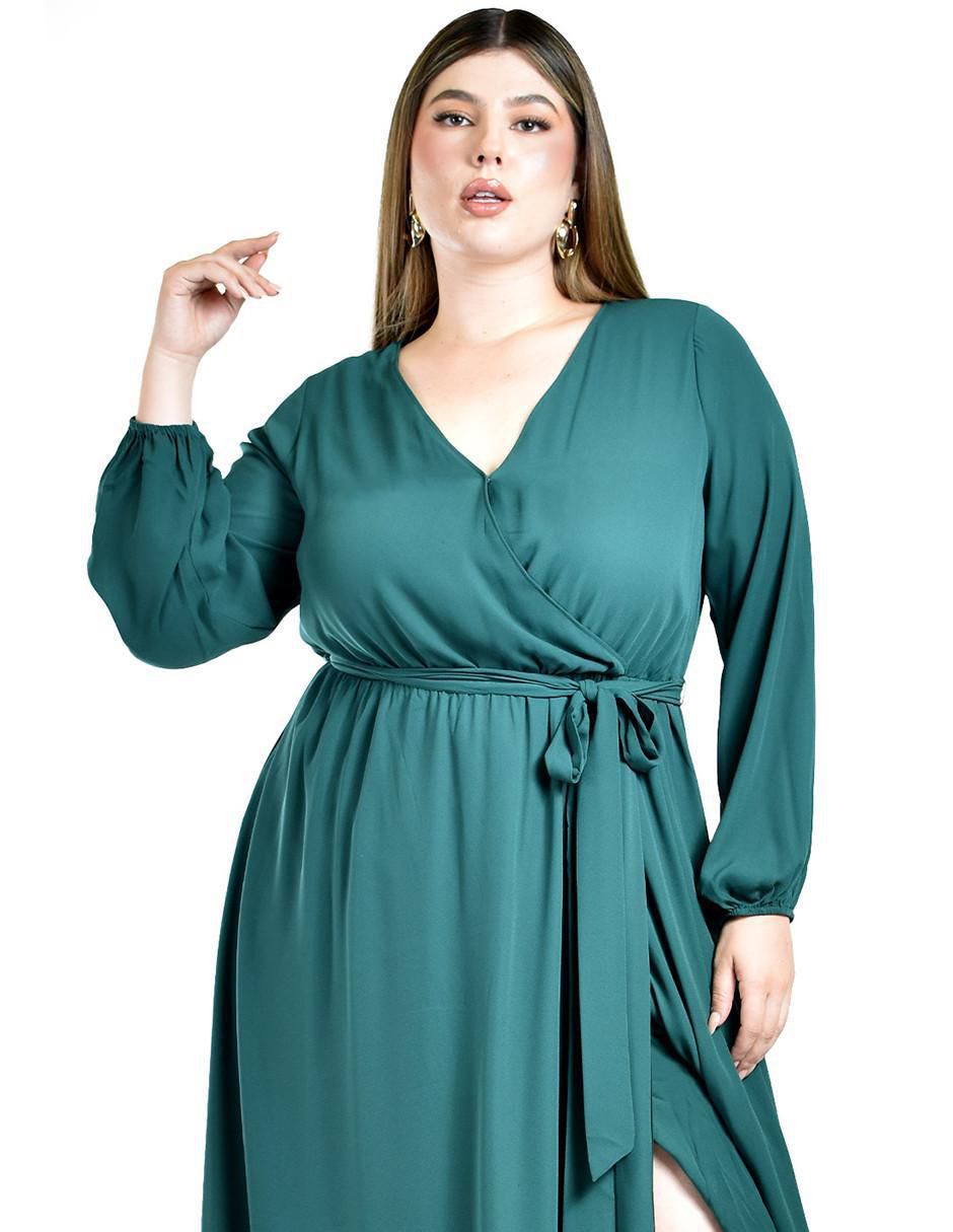 Vestido maxi de fiesta escote V