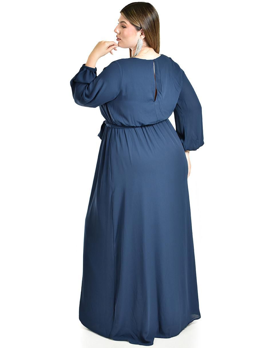 Vestido maxi de fiesta escote V
