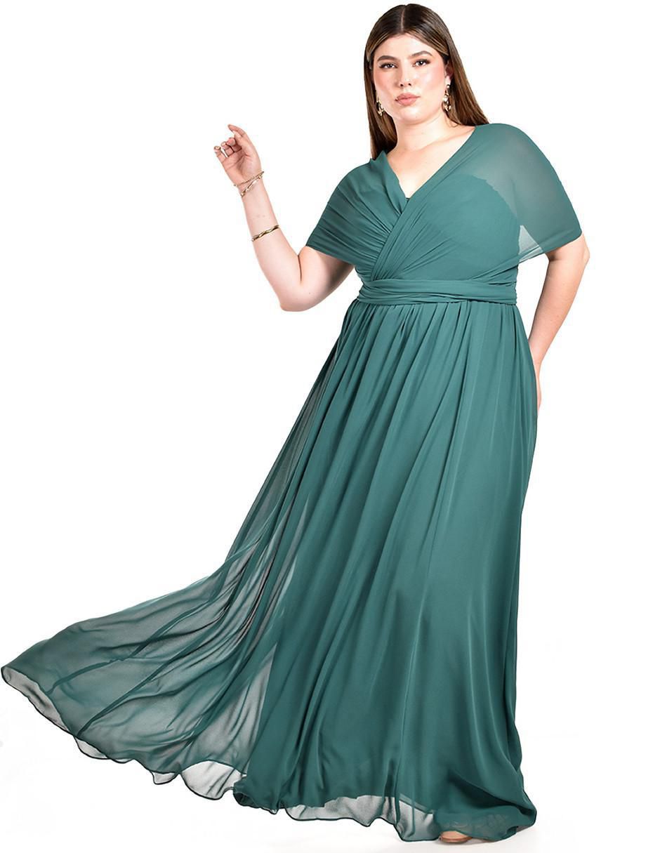 Vestido maxi de fiesta escote Corazón