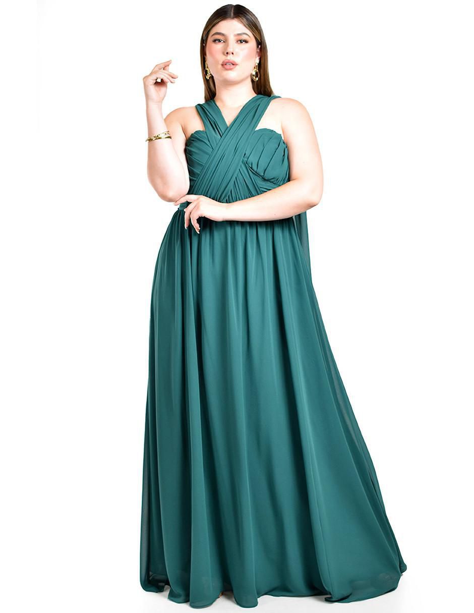 Vestido maxi de fiesta escote Corazón