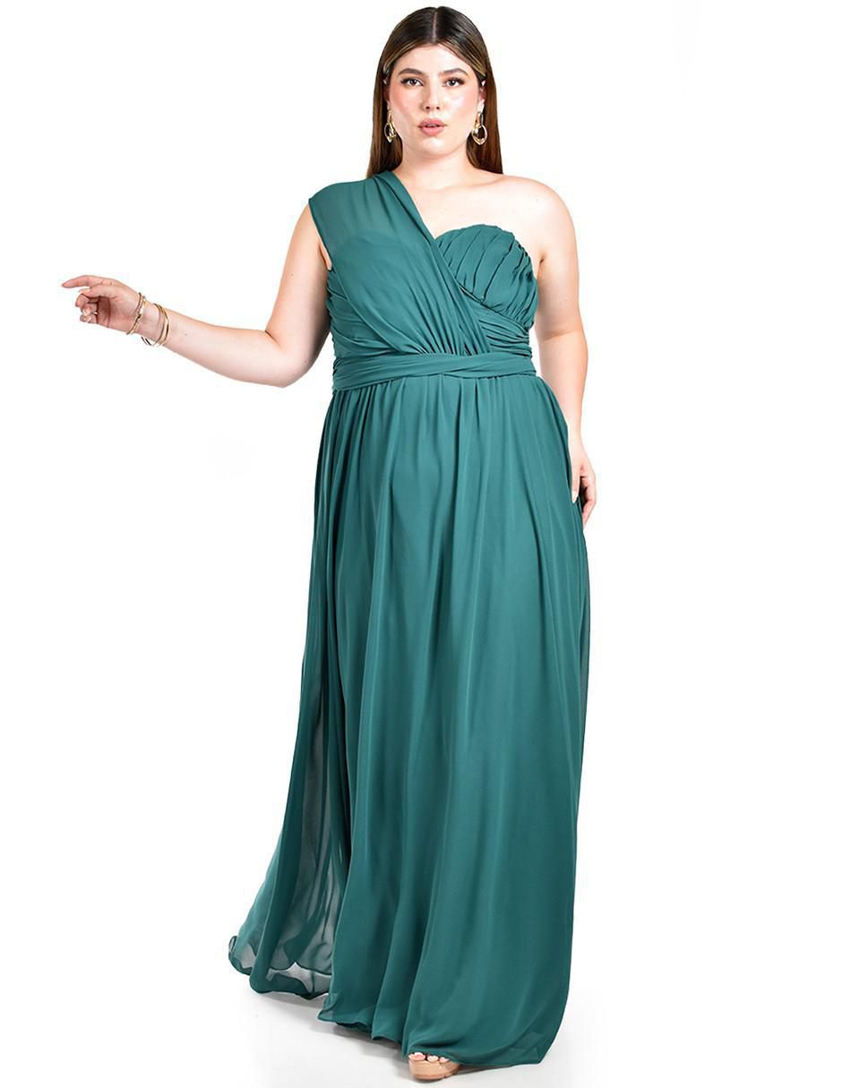 Vestido maxi de fiesta escote Corazón