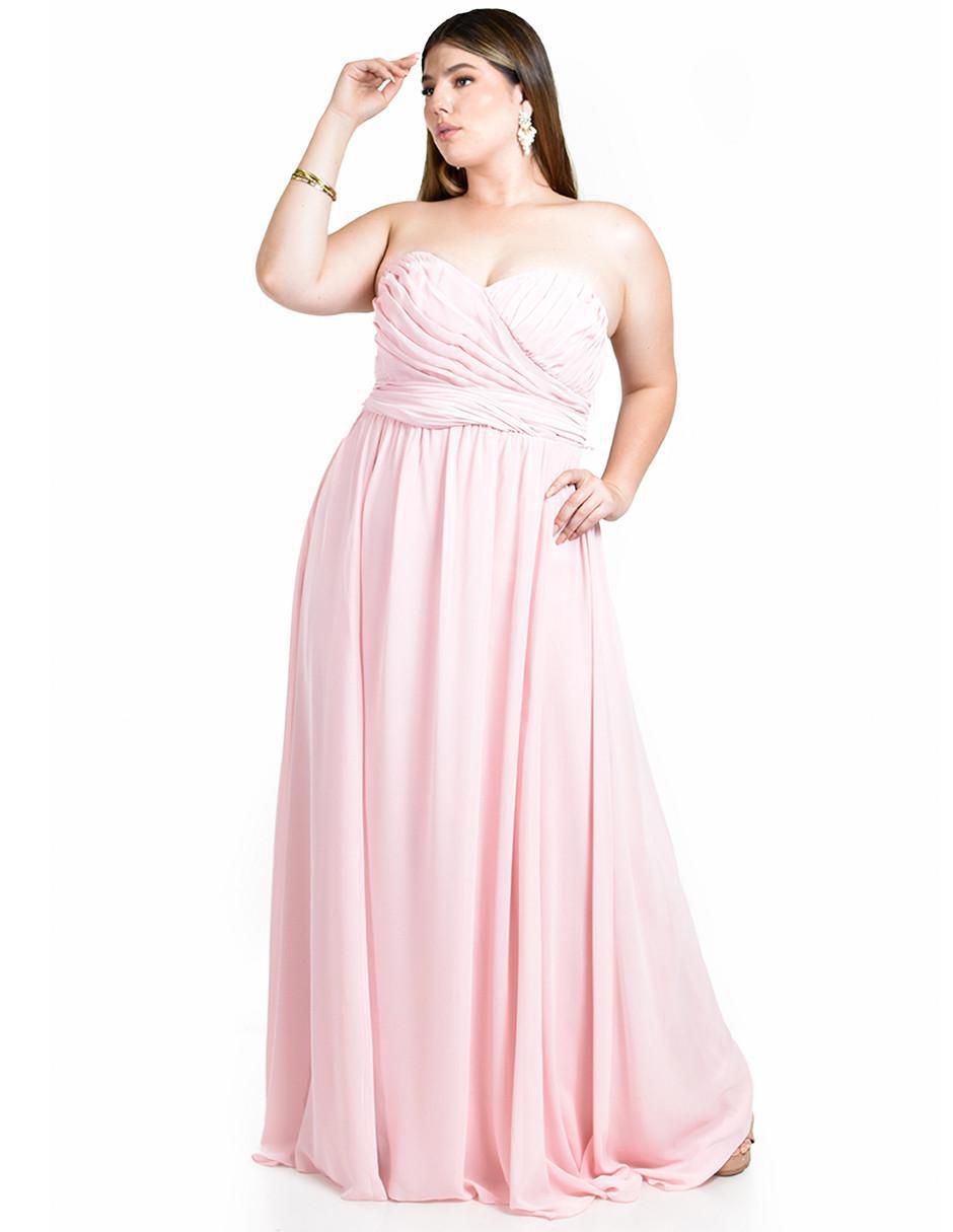 Vestido maxi de fiesta escote Corazón