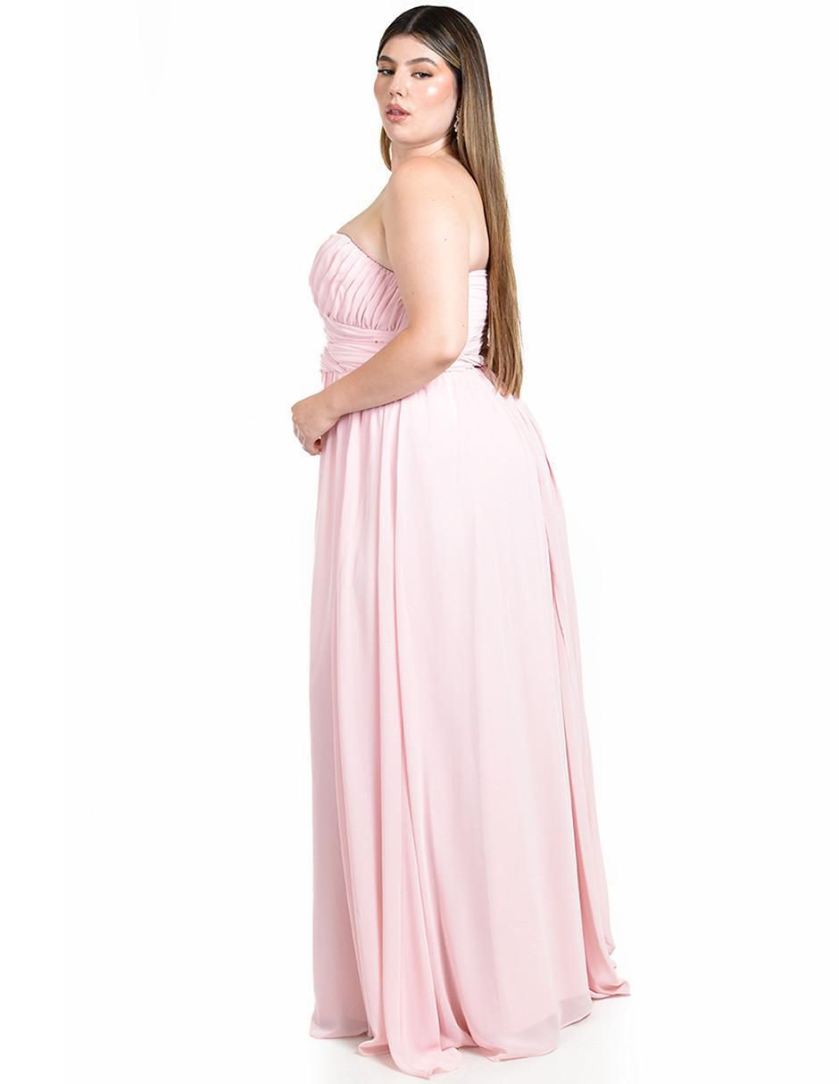 Vestido maxi de fiesta escote Corazón 7