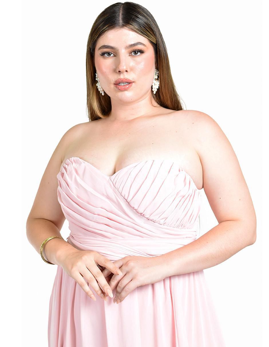 Vestido maxi de fiesta escote Corazón 8