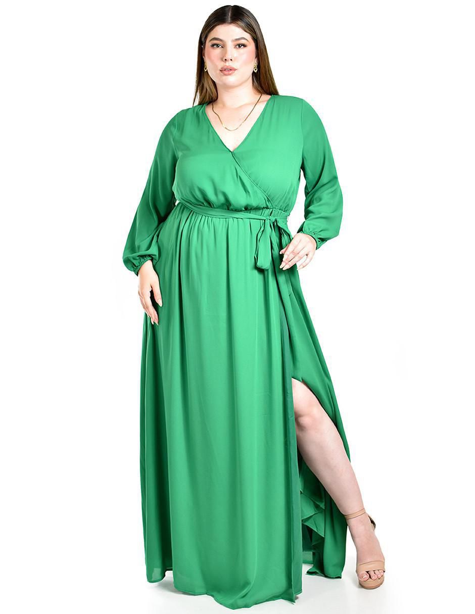 Vestido maxi de fiesta escote V Vestido maxi de fiesta escote V