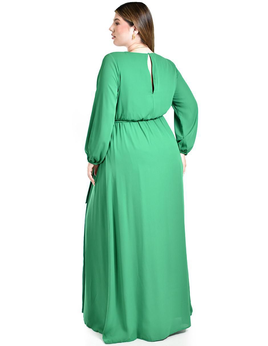 Vestido maxi de fiesta escote V