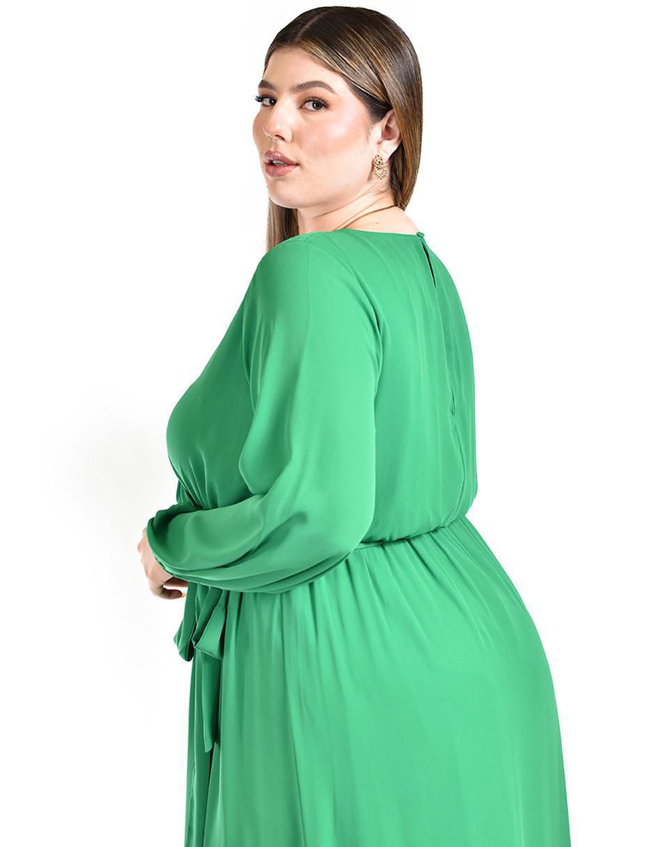 Vestido maxi de fiesta escote V
