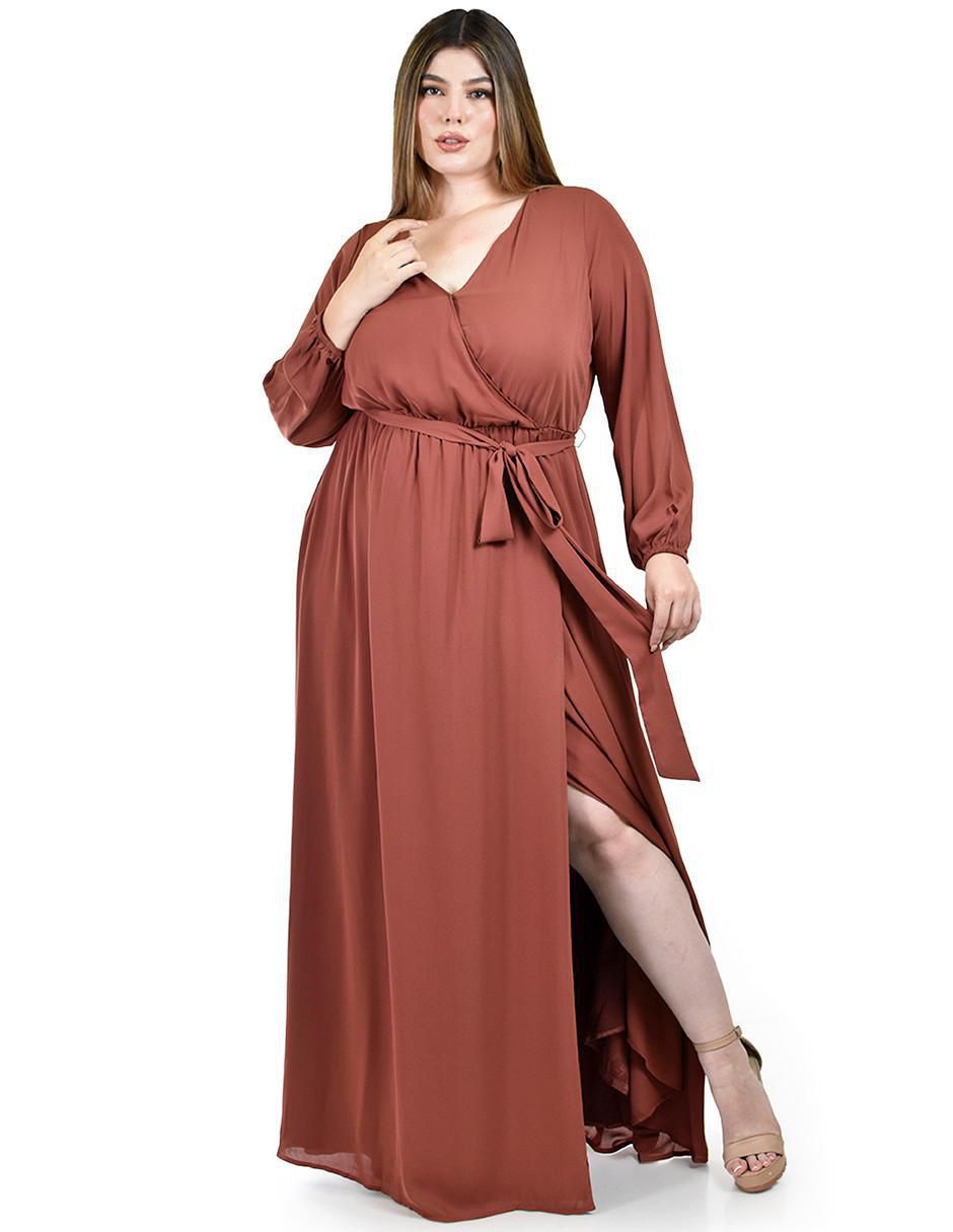 Vestido maxi de fiesta escote V