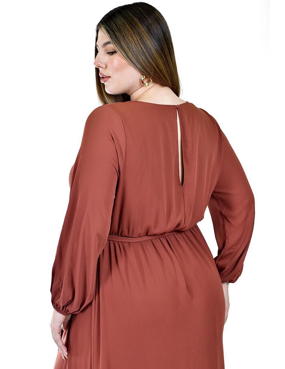 Vestido maxi de fiesta escote V