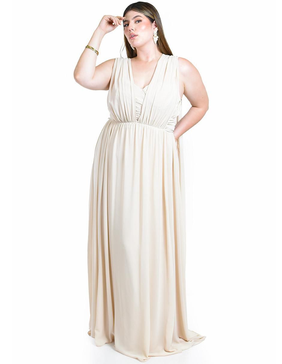 Vestido maxi de fiesta escote Corazón