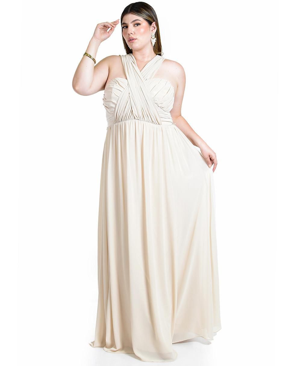 Vestido maxi de fiesta escote Corazón