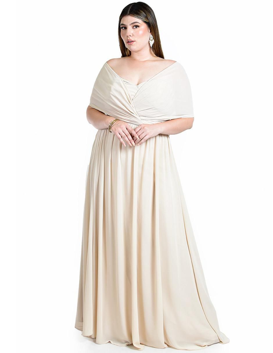 Vestido maxi de fiesta escote Corazón