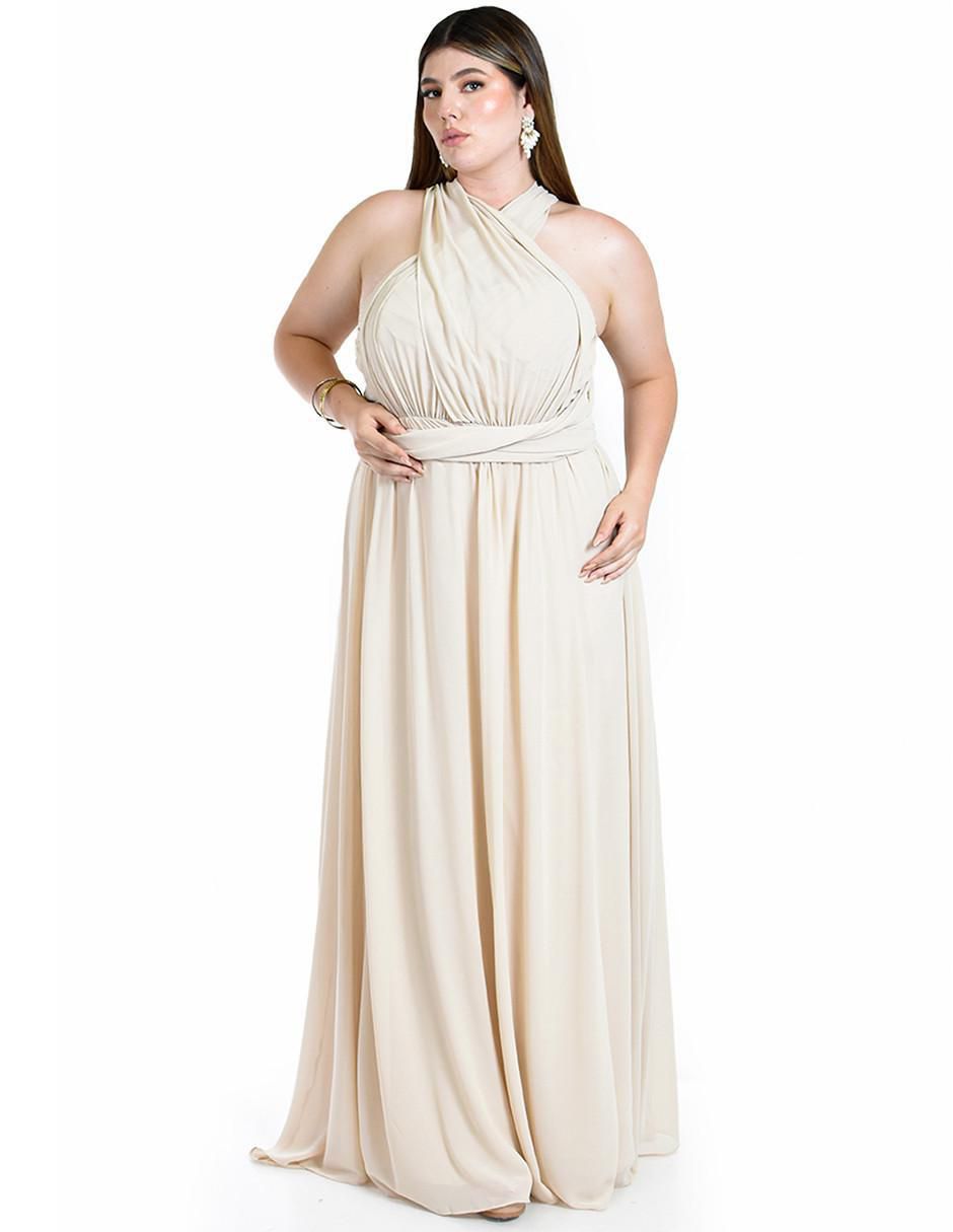 Vestido maxi de fiesta escote Corazón 6