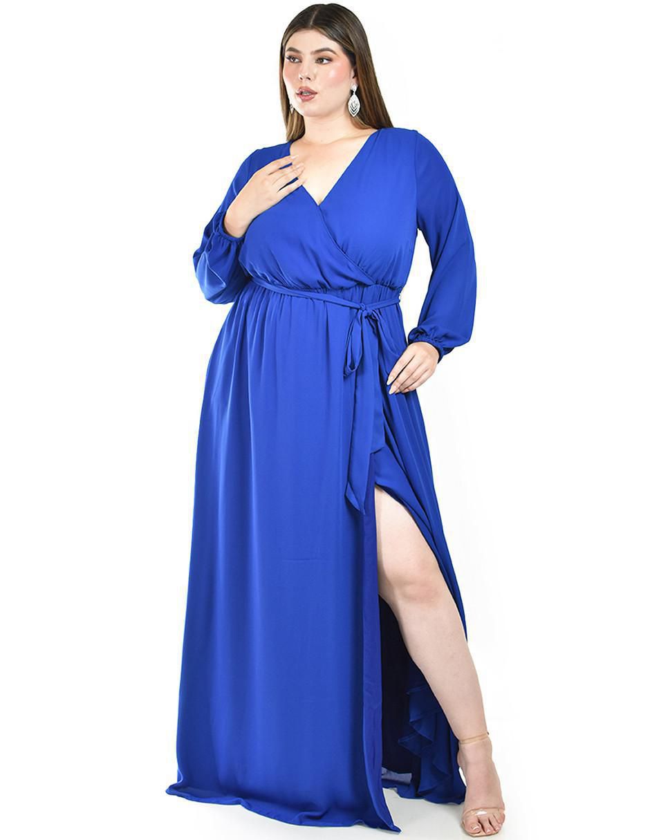 Vestido maxi de fiesta escote V